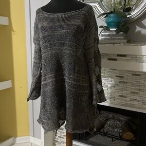 Skifo roll hem knit sweater OSFM
